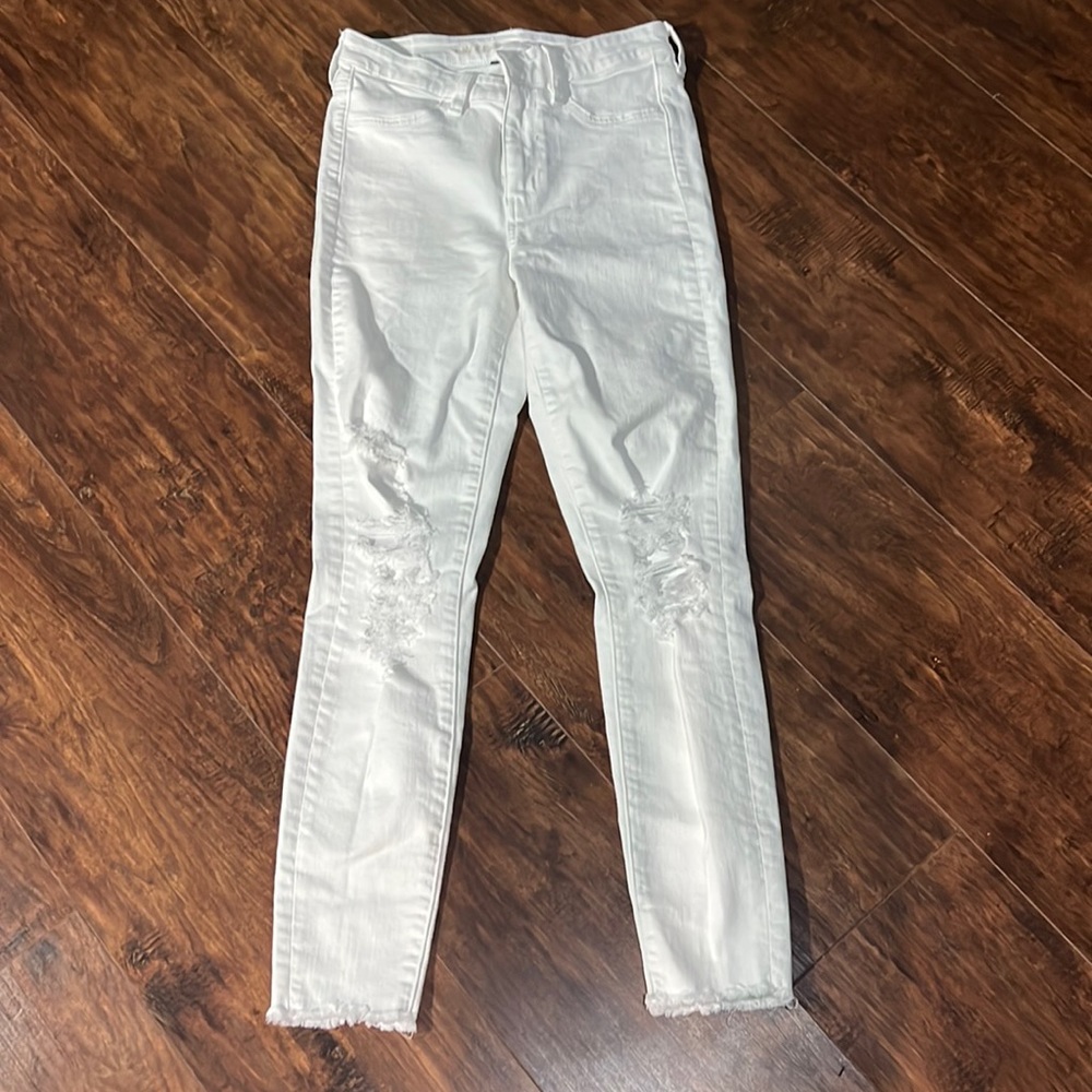 American eagle white jean leggings